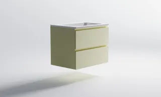 Тумба с раковиной Astra-Form Альфа 03060004ral1013+04010006 70 см бежевый матовый